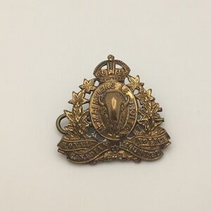 Vintage RCMP Cap Badge - J.R. Gaunt Montreal